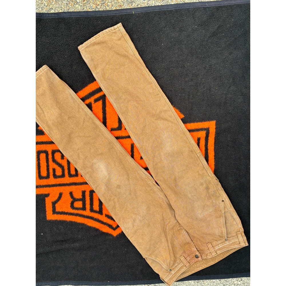 Patagonia Iron Forge Hemp Canvas Fleece Lined Double Knee Work Pants Brown 32